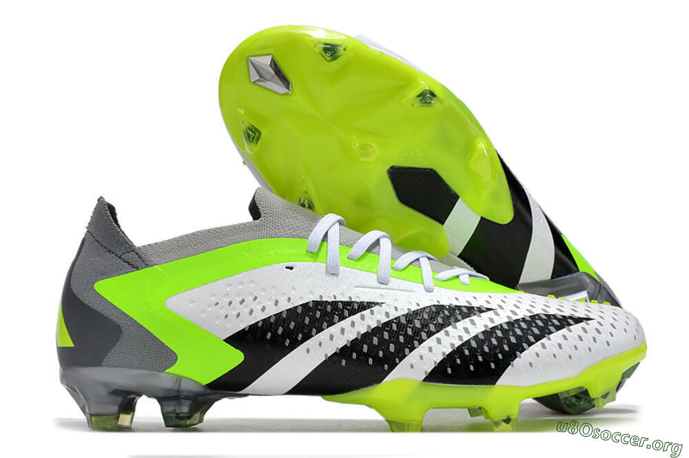 Adidas Predator Accuracy.1 FG Football Boots - White/Black/Green/Grey 2