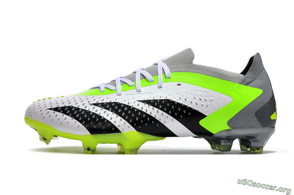 Adidas Predator Accuracy.1 FG Football Boots - White/Black/Green/Grey 3
