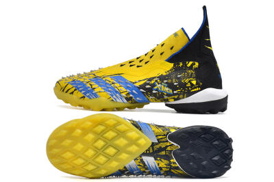 Adidas Predator Freak.1 TF Football Shoes - Yellow/Black/Blue
