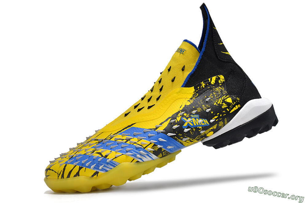 Adidas Predator Freak.1 TF Football Shoes - Yellow/Black/Blue 5