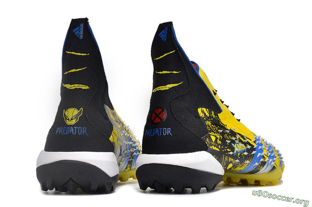 Adidas Predator Freak.1 TF Football Shoes - Yellow/Black/Blue 6
