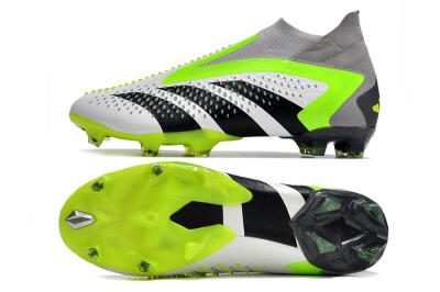 Adidas Predator Accuracy+ FG Football Boots - White/Black/Green