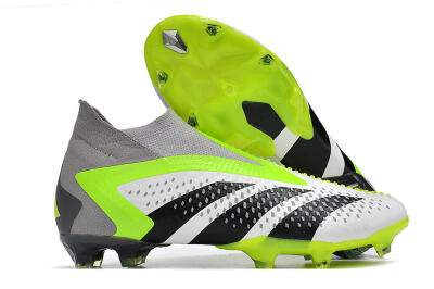 Adidas Predator Accuracy+ FG Football Boots - White/Black/Green
