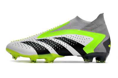 Adidas Predator Accuracy+ FG Football Boots - White/Black/Green