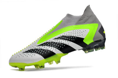 Adidas Predator Accuracy+ FG Football Boots - White/Black/Green