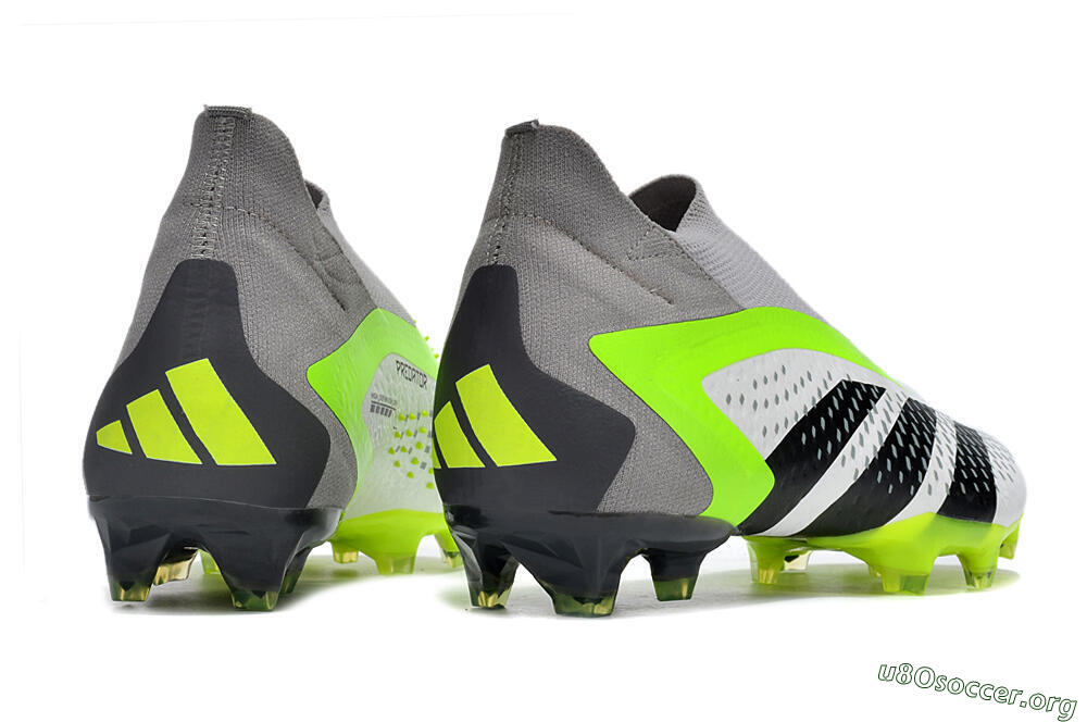 Adidas Predator Accuracy+ FG Football Boots - White/Black/Green 6