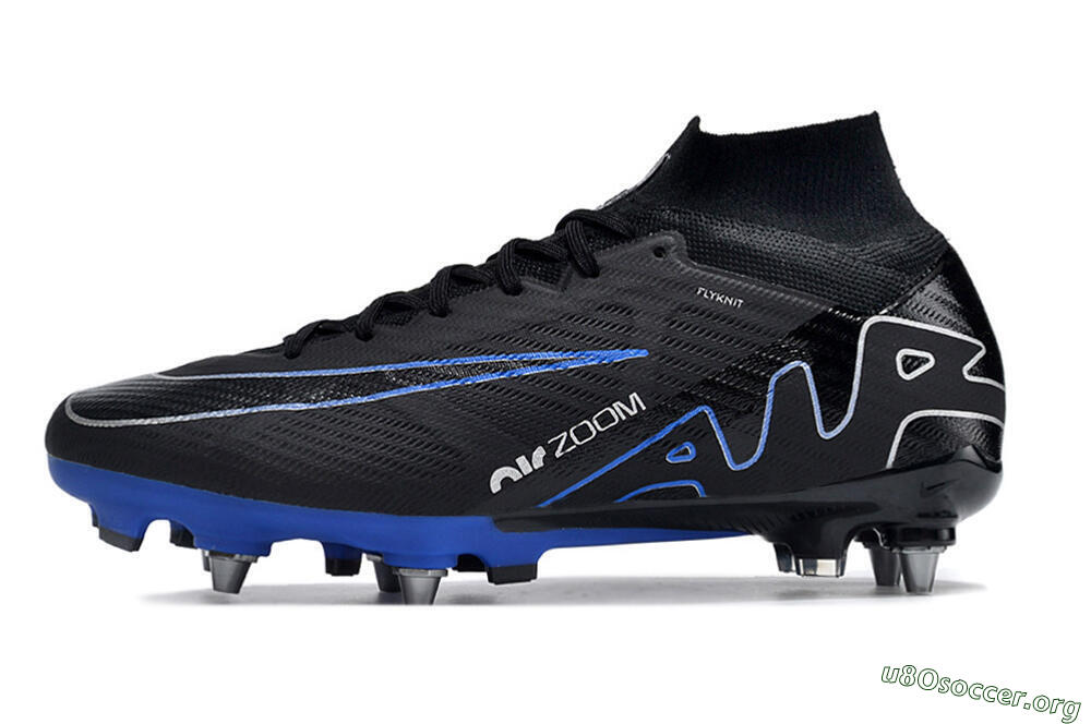 Nike Air Zoom Mercurial Superfly 9 Elite SG Football Boots - Black/Blue/White 3
