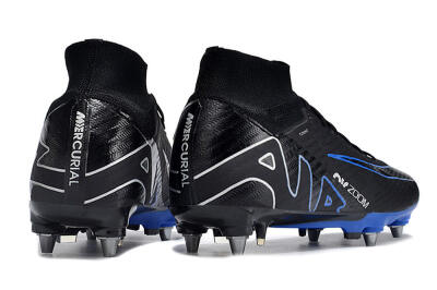 Nike Air Zoom Mercurial Superfly 9 Elite SG Football Boots - Black/Blue/White