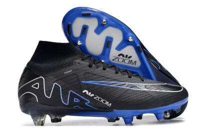 Nike Air Zoom Mercurial Superfly 9 Elite SG Football Boots - Black/White/Blue