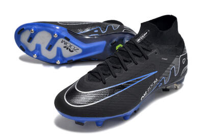 Nike Air Zoom Mercurial Superfly 9 Elite SG Football Boots - Black/White/Blue
