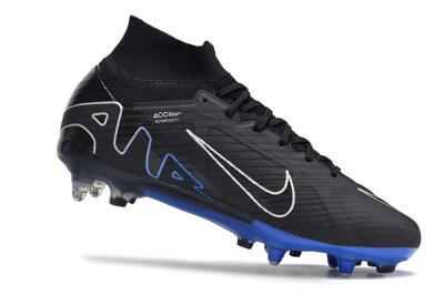 Nike Air Zoom Mercurial Superfly 9 Elite SG Football Boots - Black/White/Blue