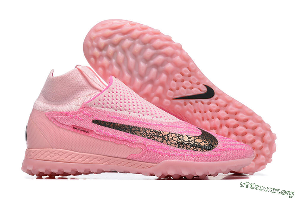 Nike Phantom GX Elite DF TF Football Shoes - Pink/White 3