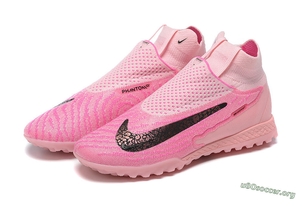 Nike Phantom GX Elite DF TF Football Shoes - Pink/White 5