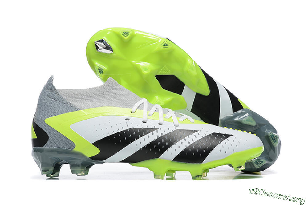 Adidas Predator Accuracy.1 FG Football Boots - White/Black/Yellow 2