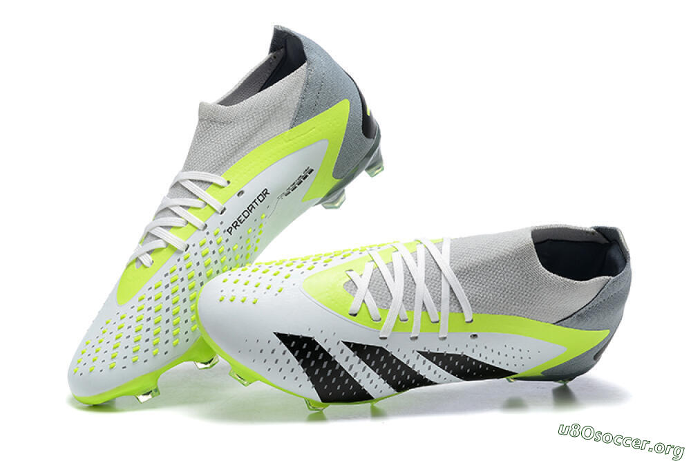 Adidas Predator Accuracy.1 FG Football Boots - White/Black/Yellow 7