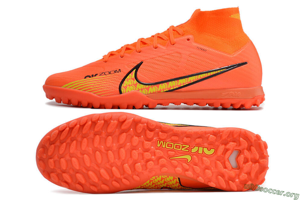 Nike Air Zoom Mercurial Superfly 9 Elite TF Football Shoes - Red/Yellow 1
