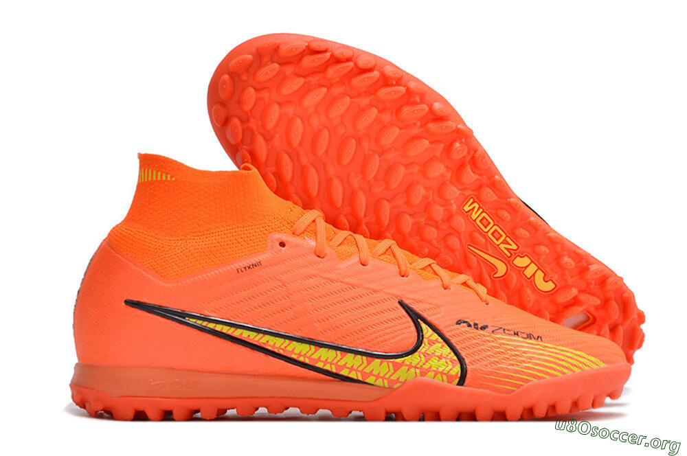 Nike Air Zoom Mercurial Superfly 9 Elite TF Football Shoes - Red/Yellow 2