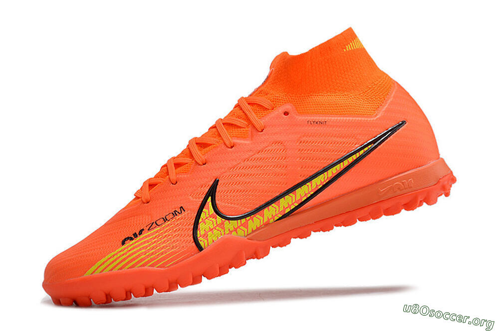 Nike Air Zoom Mercurial Superfly 9 Elite TF Football Shoes - Red/Yellow 5