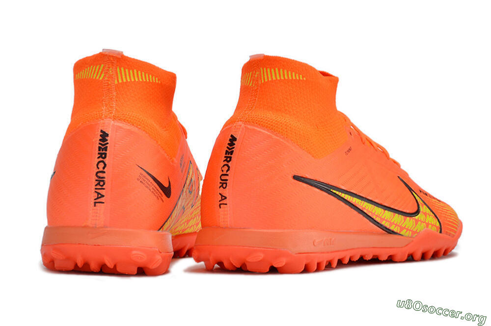 Nike Air Zoom Mercurial Superfly 9 Elite TF Football Shoes - Red/Yellow 6