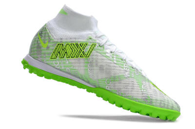 Nike Air Zoom Mercurial Superfly 9 Elite TF Football Shoes - Green/White/Silver