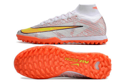 Nike Air Zoom Mercurial Superfly 9 Elite TF Football Shoes - Orange/White/Silver
