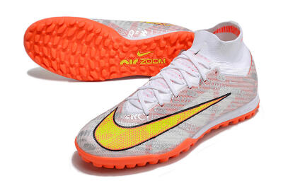 Nike Air Zoom Mercurial Superfly 9 Elite TF Football Shoes - Orange/White/Silver