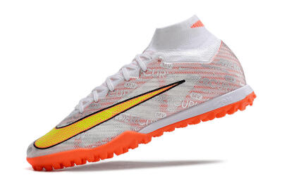 Nike Air Zoom Mercurial Superfly 9 Elite TF Football Shoes - Orange/White/Silver