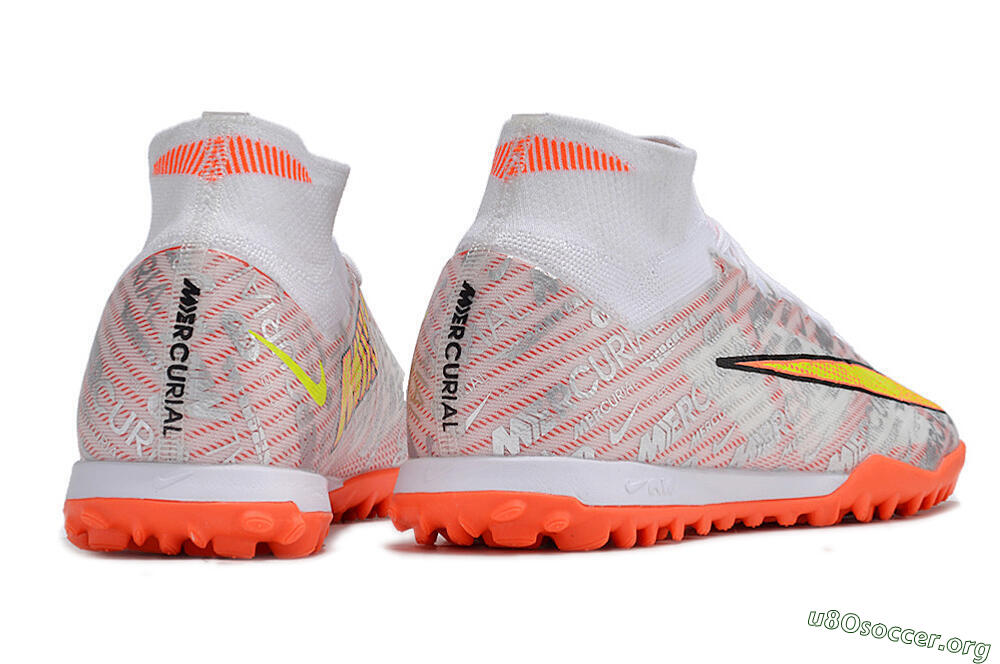Nike Air Zoom Mercurial Superfly 9 Elite TF Football Shoes - Orange/White/Silver 6
