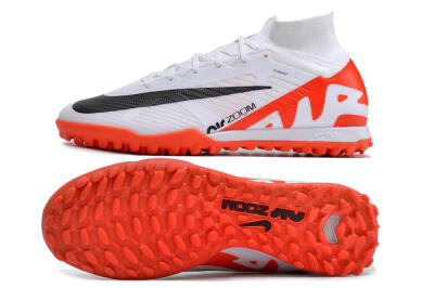 Nike Mercurial Superfly 9 Elite TF Football Shoes - White/Black/Red