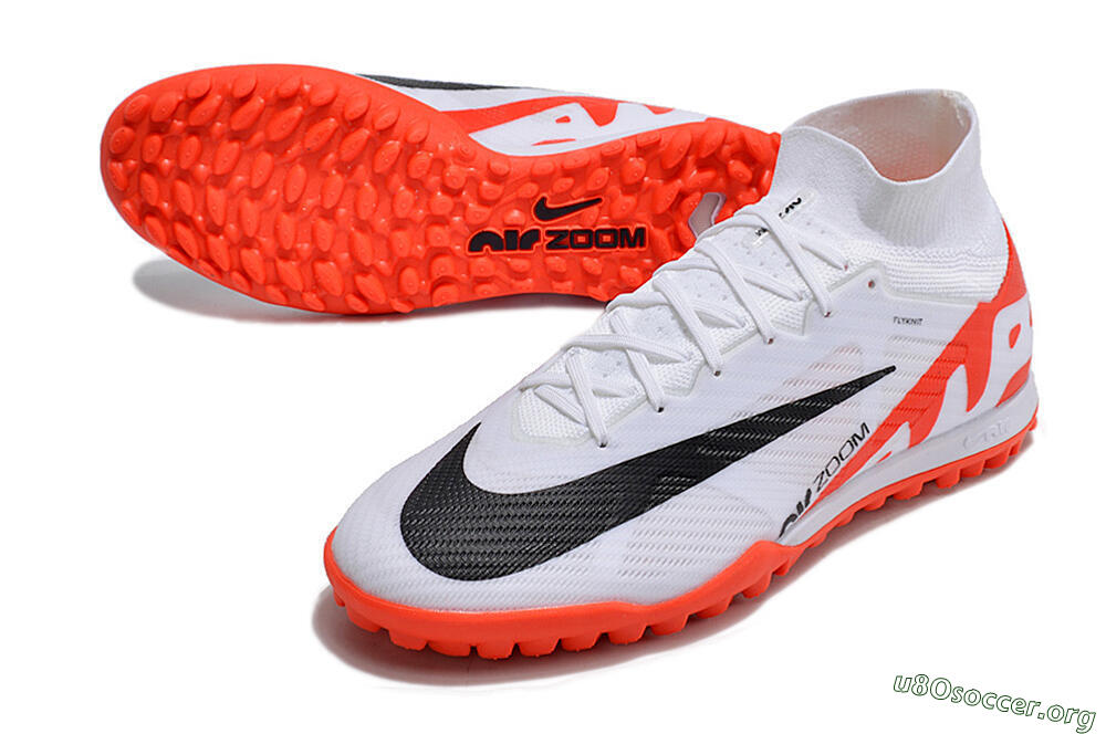 Nike Mercurial Superfly 9 Elite TF Football Shoes - White/Black/Red 0