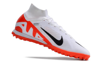 Nike Mercurial Superfly 9 Elite TF Football Shoes - White/Black/Red