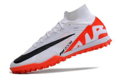 Nike Mercurial Superfly 9 Elite TF Football Shoes - White/Black/Red
