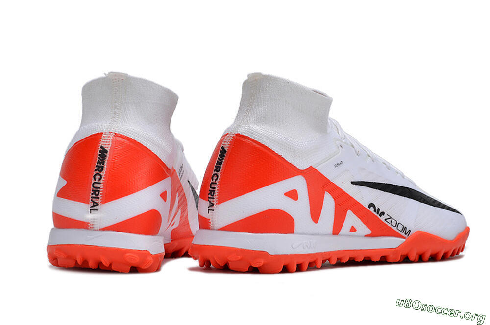 Nike Mercurial Superfly 9 Elite TF Football Shoes - White/Black/Red 6