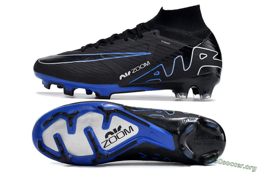 Nike Air Zoom Superfly 9 Elite SE FG Football Boots - Black/Blue/White 1