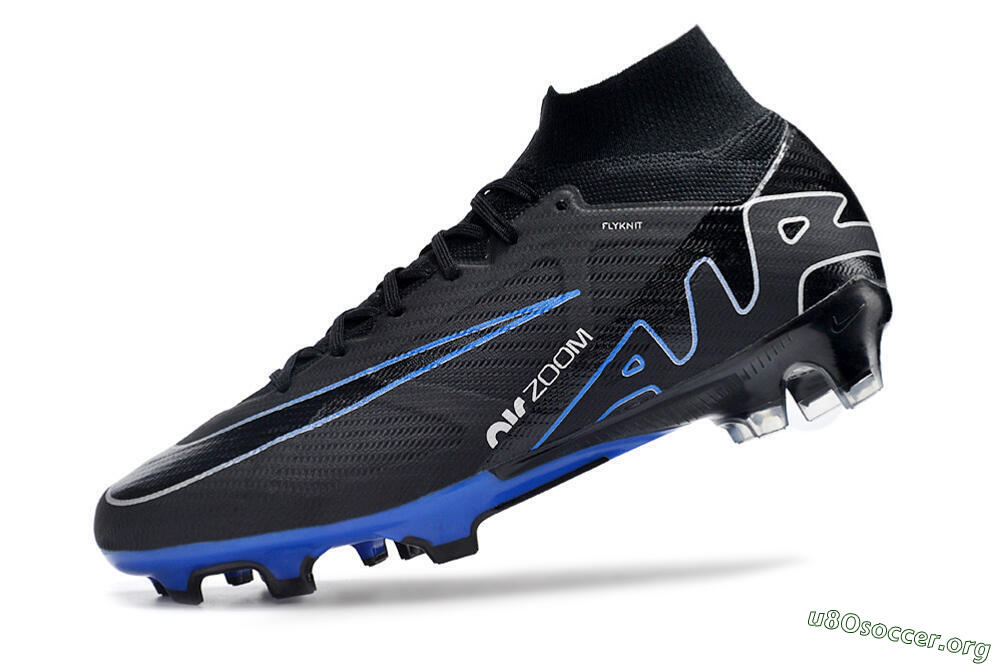 Nike Air Zoom Superfly 9 Elite SE FG Football Boots - Black/Blue/White 5
