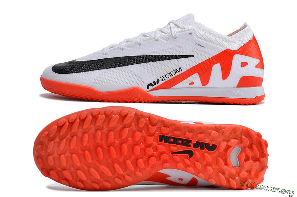 Nike Mercurial Vapor 15 Elite TF Football Shoes - White/Black/Red 1
