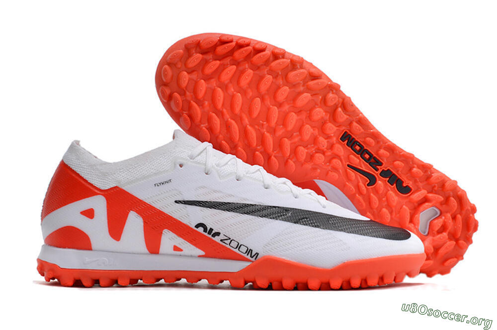 Nike Mercurial Vapor 15 Elite TF Football Shoes - White/Black/Red 2