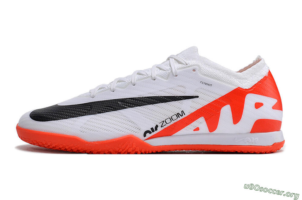 Nike Mercurial Vapor 15 Elite TF Football Shoes - White/Black/Red 3