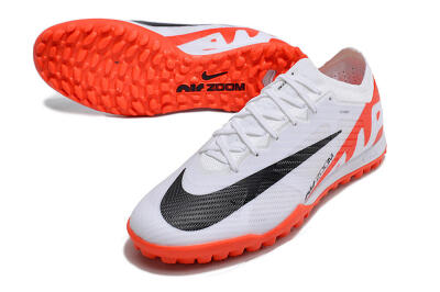 Nike Mercurial Vapor 15 Elite TF Football Shoes - White/Black/Red