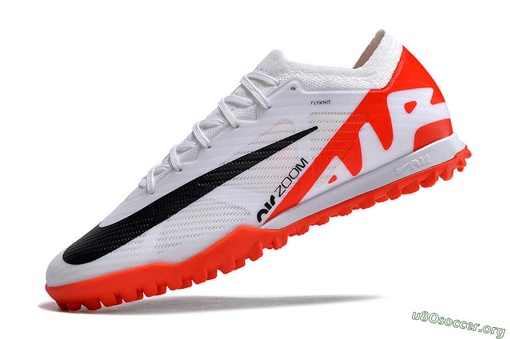 Nike Mercurial Vapor 15 Elite TF Football Shoes - White/Black/Red 5