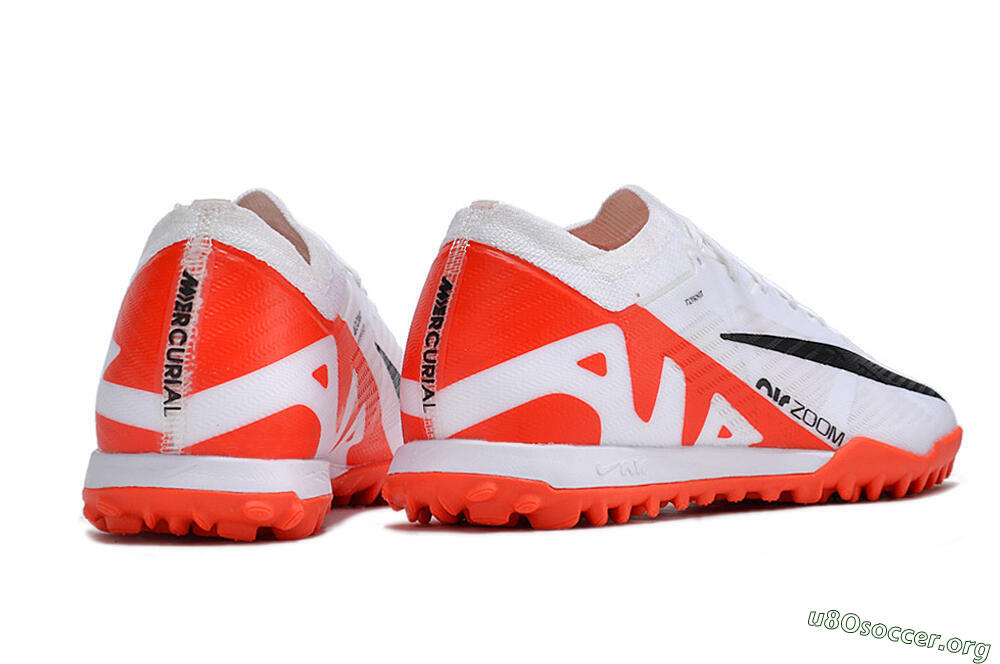 Nike Mercurial Vapor 15 Elite TF Football Shoes - White/Black/Red 6