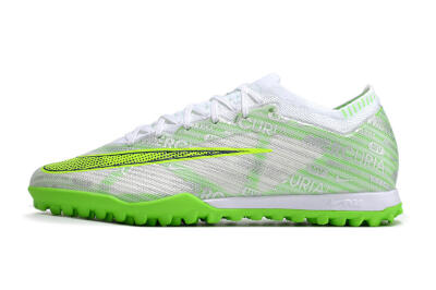 Nike Air Zoom Mercurial Vapor 15 Elite TF Football Shoes - Green/White/Silver