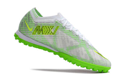 Nike Air Zoom Mercurial Vapor 15 Elite TF Football Shoes - Green/White/Silver