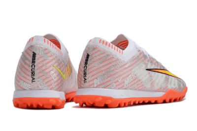 Nike Air Zoom Mercurial Vapor 15 Elite TF Football Shoes - Orange/White/Silver