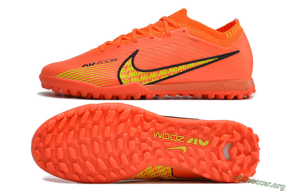 Nike Air Zoom Mercurial Vapor 15 Elite TF Football Shoes - Red/Yellow 1