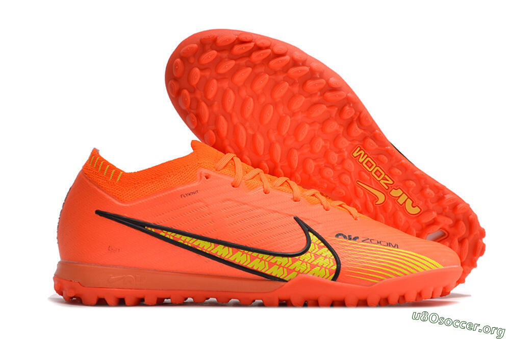Nike Air Zoom Mercurial Vapor 15 Elite TF Football Shoes - Red/Yellow 2