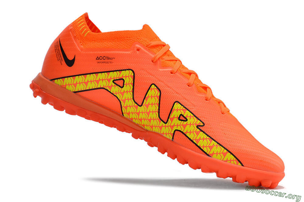Nike Air Zoom Mercurial Vapor 15 Elite TF Football Shoes - Red/Yellow 4