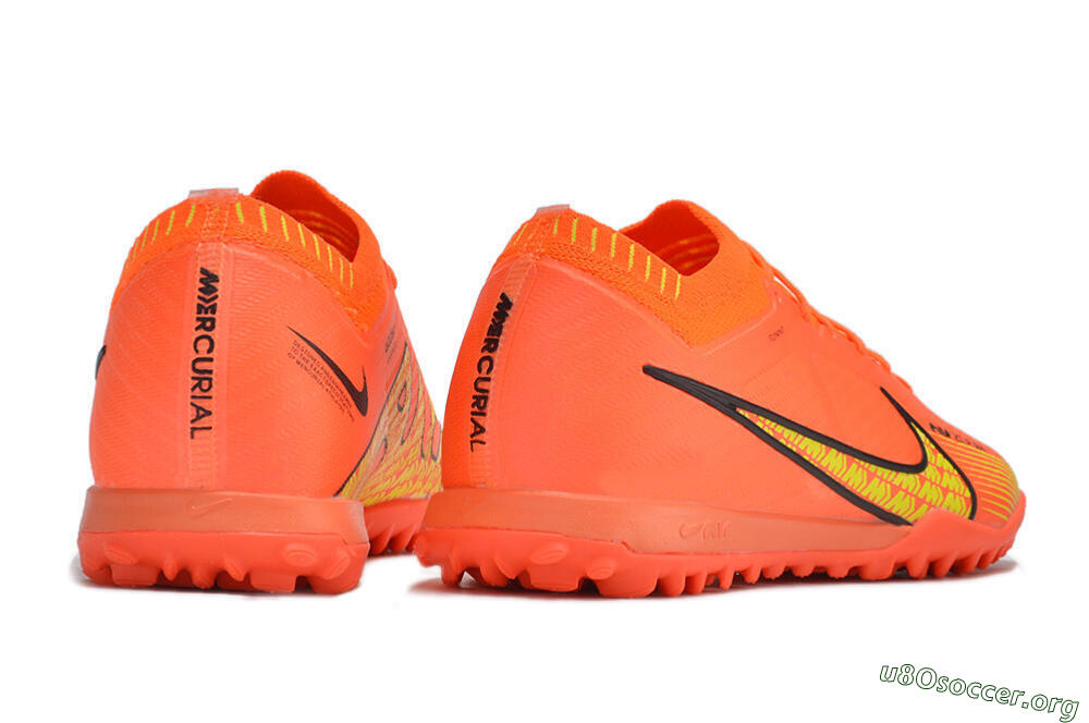 Nike Air Zoom Mercurial Vapor 15 Elite TF Football Shoes - Red/Yellow 6