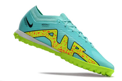 Nike Air Zoom Mercurial Vapor 15 Elite TF Football Shoes - Blue/Green