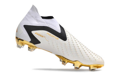 Adidas Predator Accuracy+ FG Football Boots - White/Gold/Black